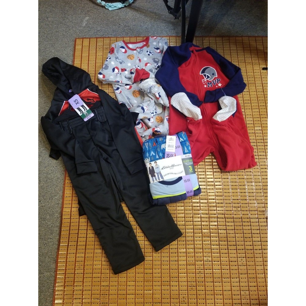 Boys 5/6t bundle pajama, pants, hoodie, etc new